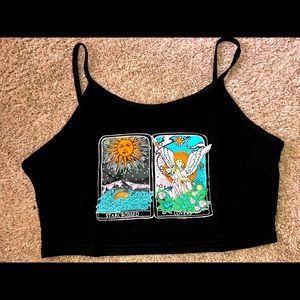 Angel and Sun Print Cami Top